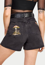 Faela Fairy Embroidered Denim Short 24" / EU 34