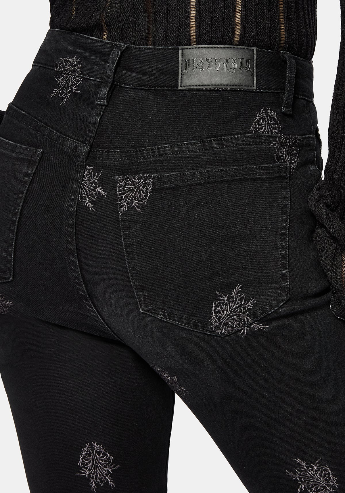 Selin Embroidered Denim Skinny Jean