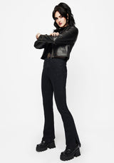 Vera Baby Boot Split Hem Flared Jeans