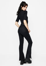 Vera Baby Boot Split Hem Flared Jeans