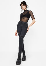 Void Embroidered Pocket Skinny Jeans