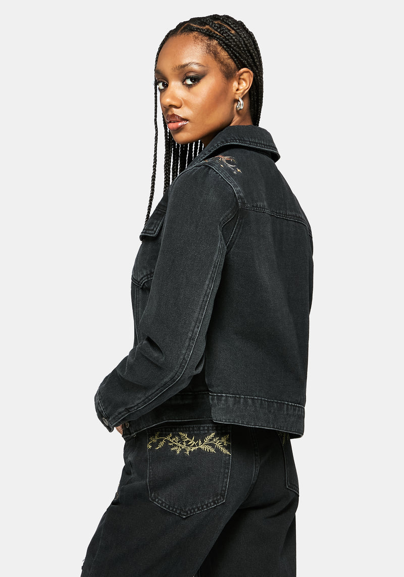 Abellona Embroidered Denim Jacket