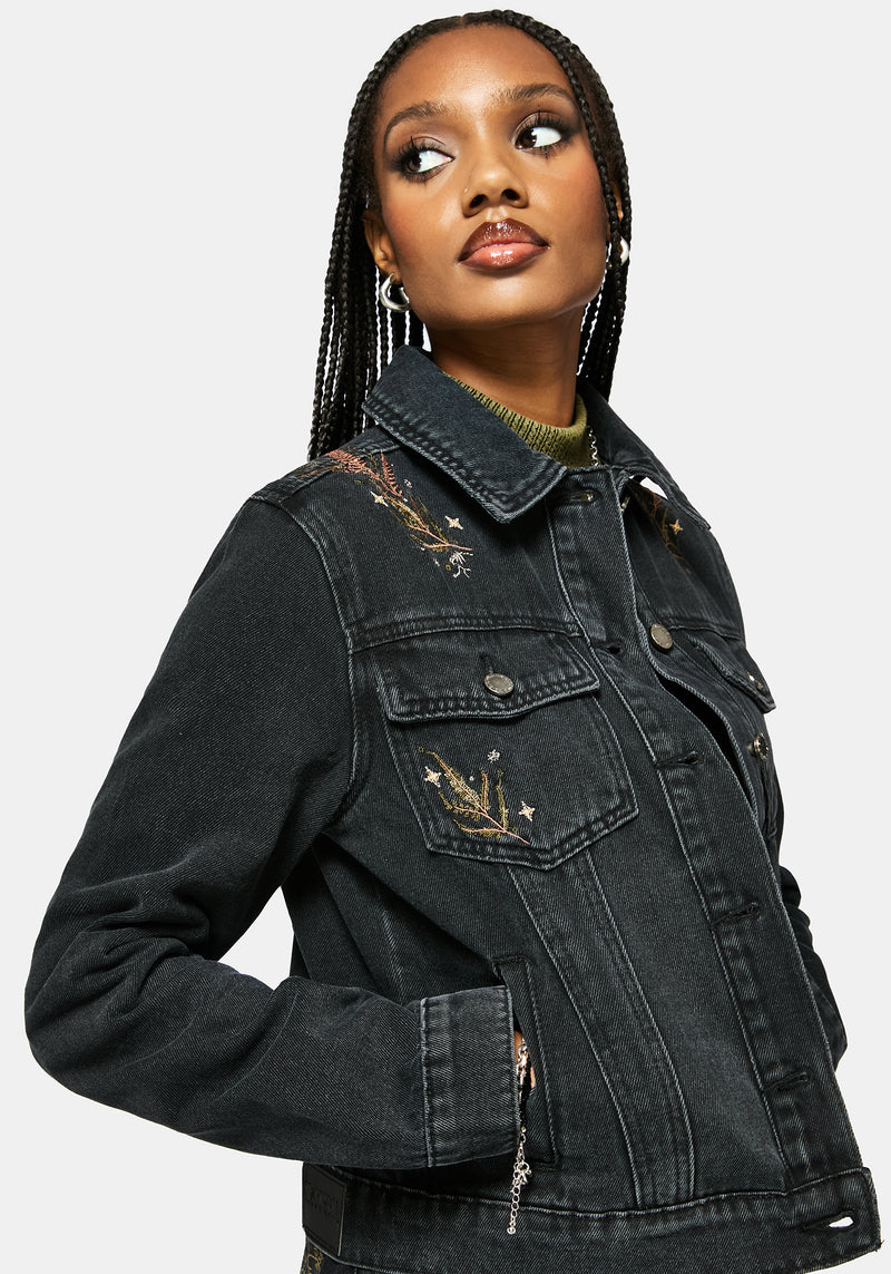 Abellona Embroidered Denim Jacket
