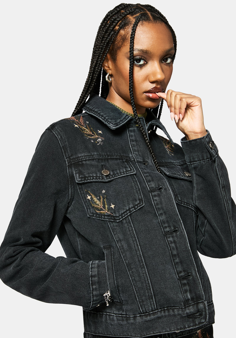Abellona Embroidered Denim Jacket
