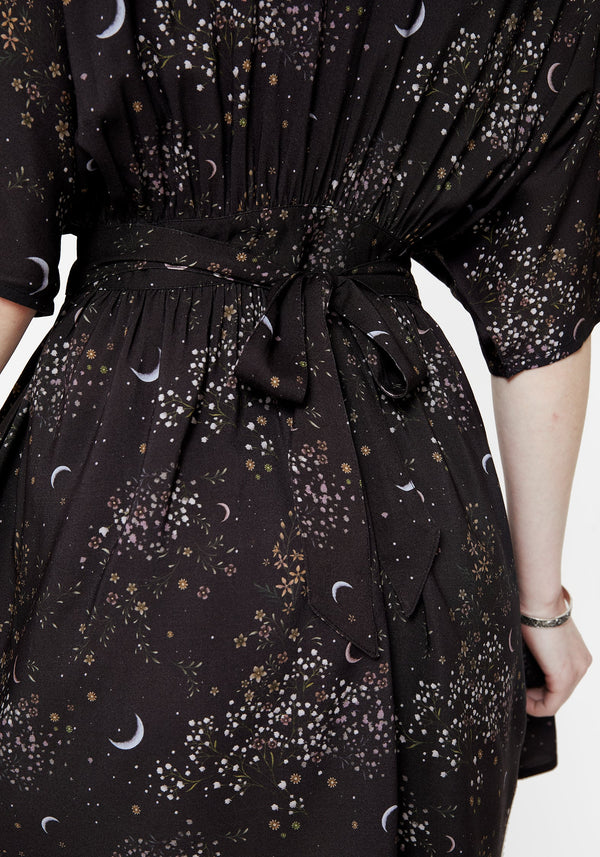 Peaseblossom Celestial Tie Back Mini Dress