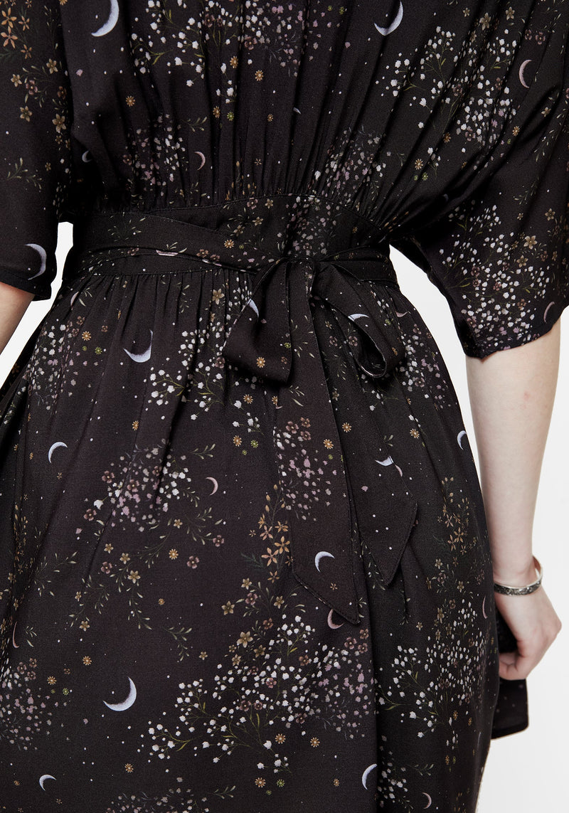 Peaseblossom Celestial Tie Back Mini Dress