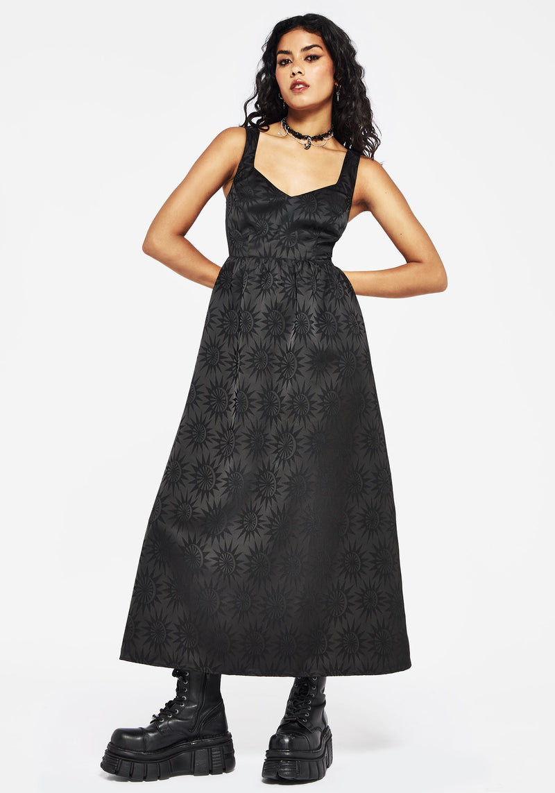 Semine Celestial Printed Cami Midi Dress