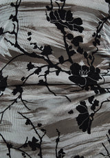 Wytchelm Sleeveless Flocked Midaxi Dress - Blue