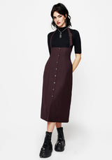 New Age Halter Neck Pinafore Midi Dress