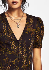 Azazel Snake Printed Midaxi Dress