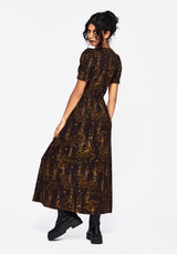Azazel Snake Printed Midaxi Dress