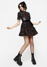 Mercury Tie Dye Cotton Mini Skater Dress