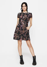 Eloise Floral Butterfly Print Mini Dress