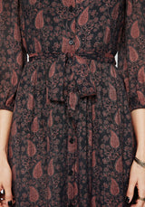 Isola Paisley Shift Midaxi Dress