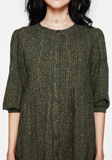 Francesca Dragon Printed Button Up Smock Mini Dress