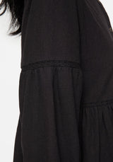 Marigold Cotton Button Up Smock Mini Dress