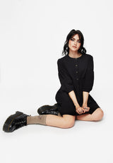 Marigold Cotton Button Up Smock Mini Dress