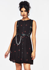 Sublime Witches Knot Embroidered Mini Dress