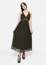 Idalia Lace Insert Cami Midi Dress