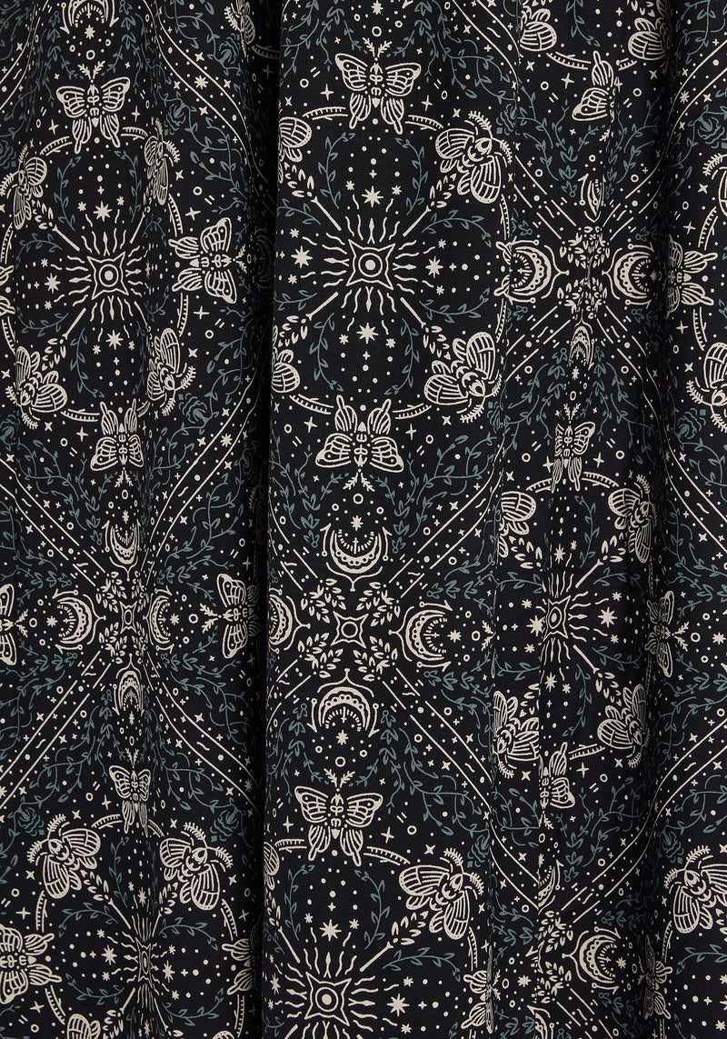 Poem Moth Print Cami Midaxi Dress