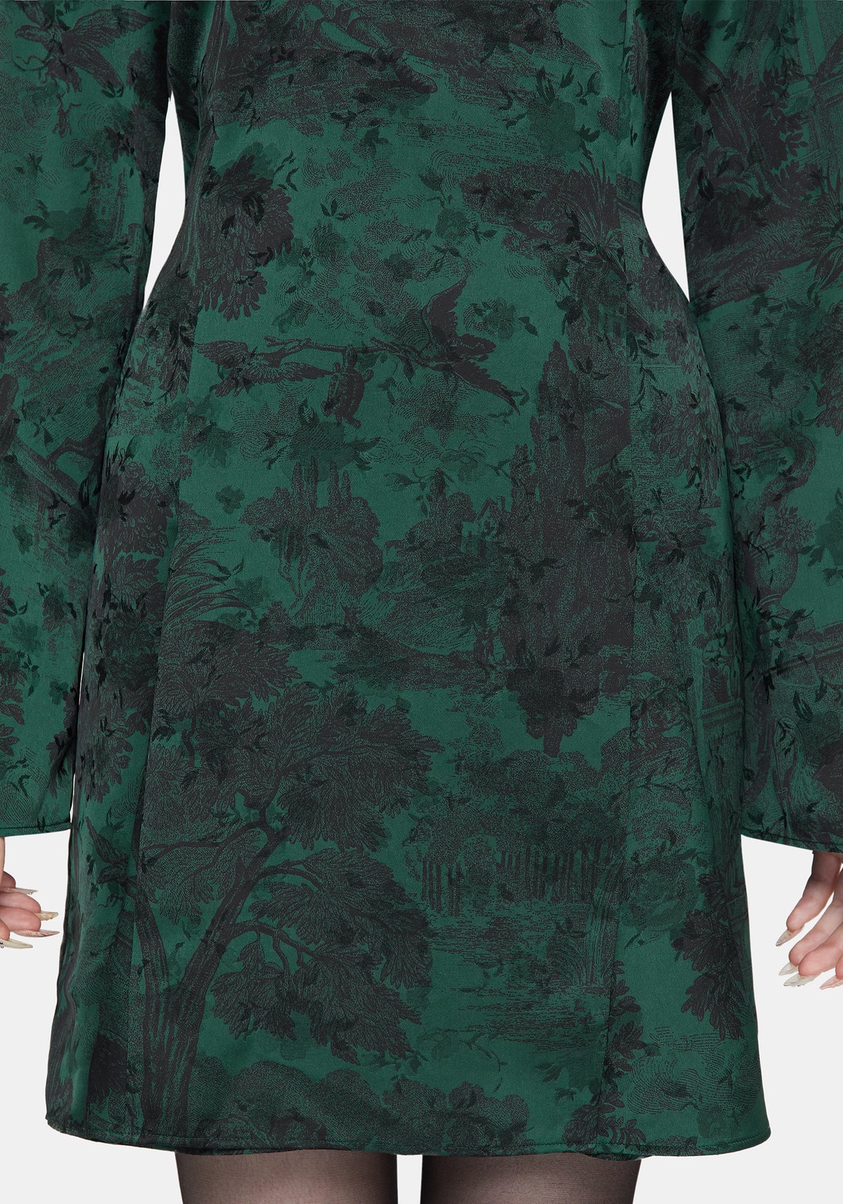 Solara Toile Print Mini Dress