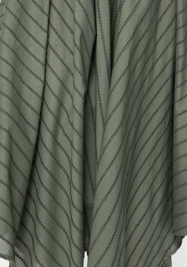 Blythe Cotton Handkerchief Hem Midaxi Skirt - Green