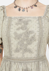 Caustic Cotton Frill Mini Dress