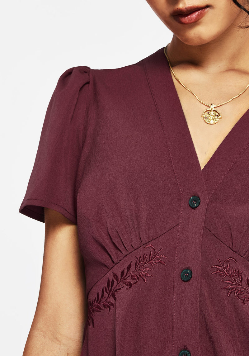 Essence Kurz Ärmel Mini Kleid