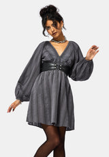 Grove Cotton Blend Stripe Smock Mini Dress