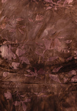 Serenade High Neck Ruched Floral Midaxi Dress