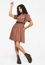 Griffinfly Cotton Embroidered Jersey Mini Skater Dress