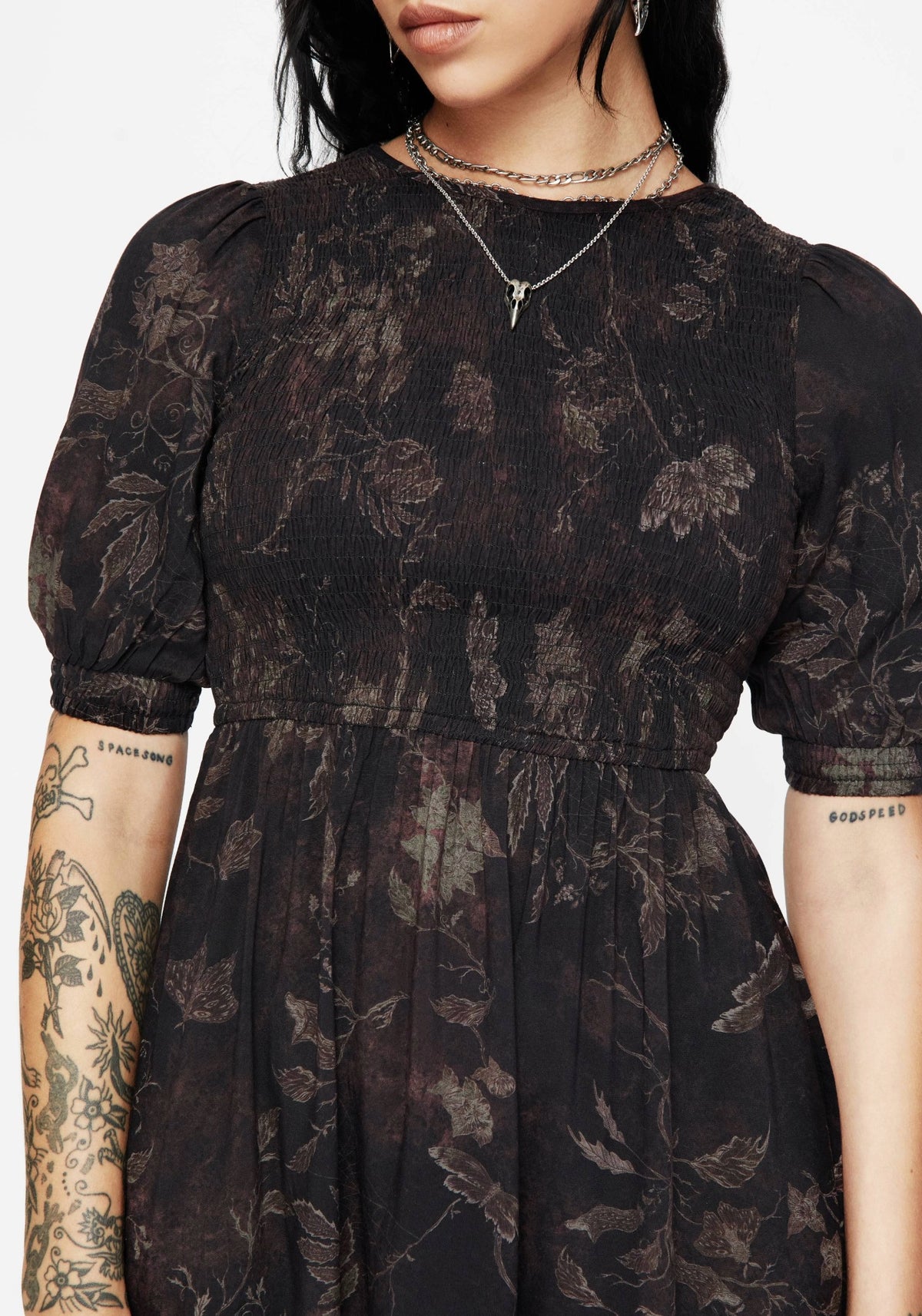 Ashmire Woodland Moth Mini Dress