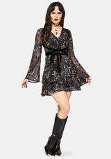 Elide Black Orchid Mini Dress