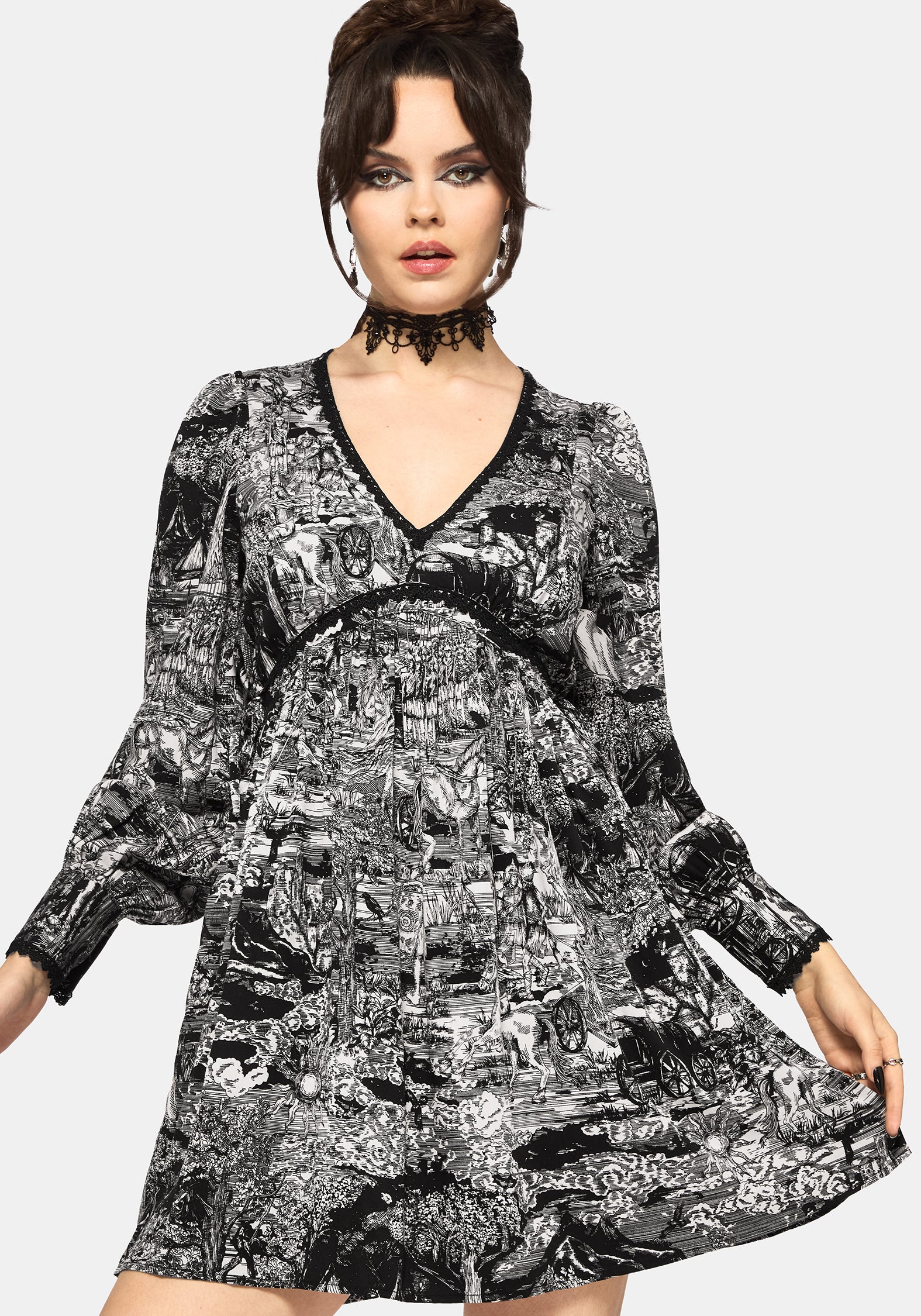 Nara Boudicca Printed Mini Dress