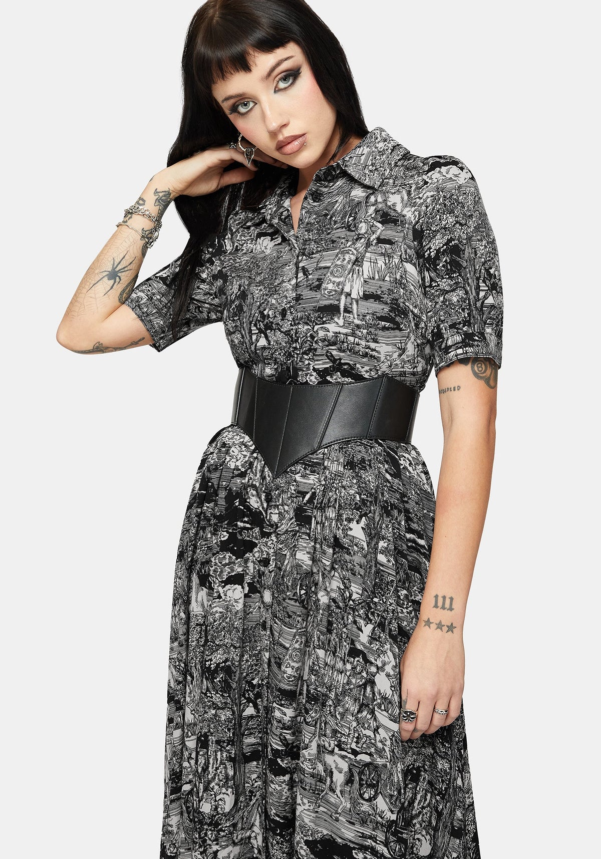 Nara Boudicca Printed Midaxi Dress
