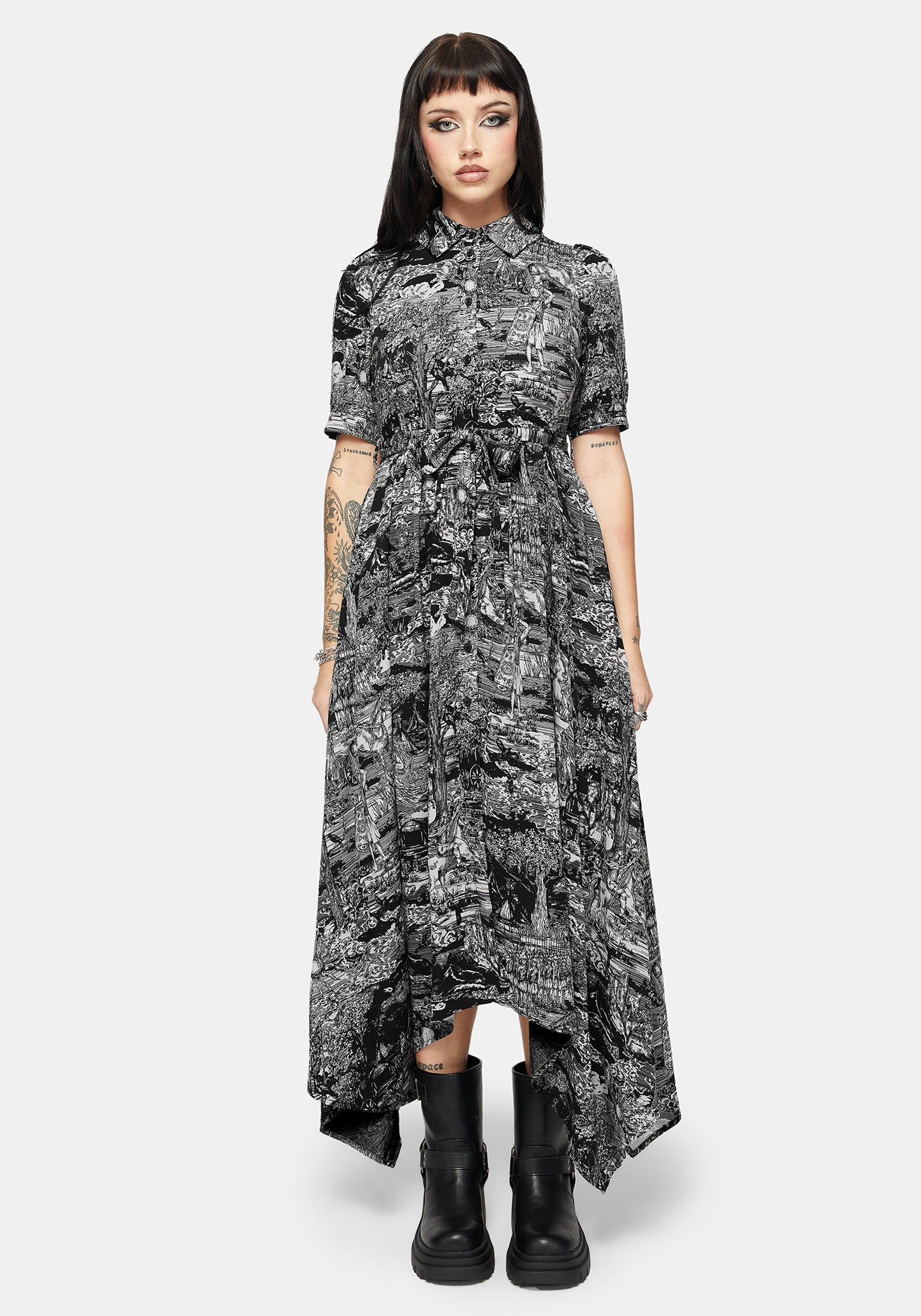Nara Boudicca Printed Midaxi Dress