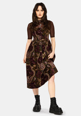 Effie Baroque Corset Bodice Midi Dress