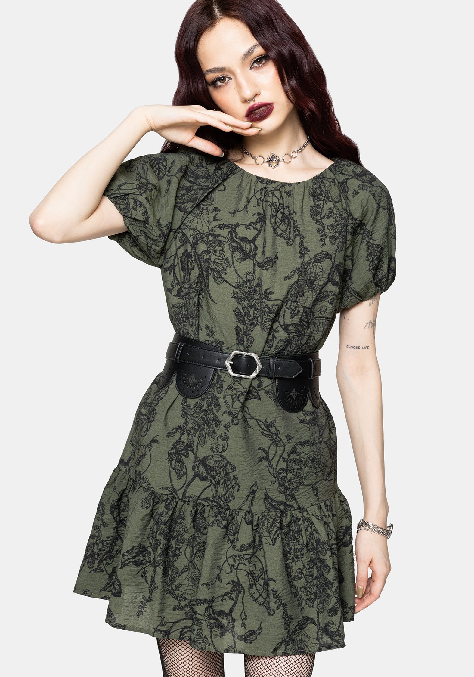 Orla Foxglove Mini Smock Dress