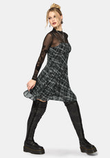 Rhoswen Checked Cami Mini Dress EU 38