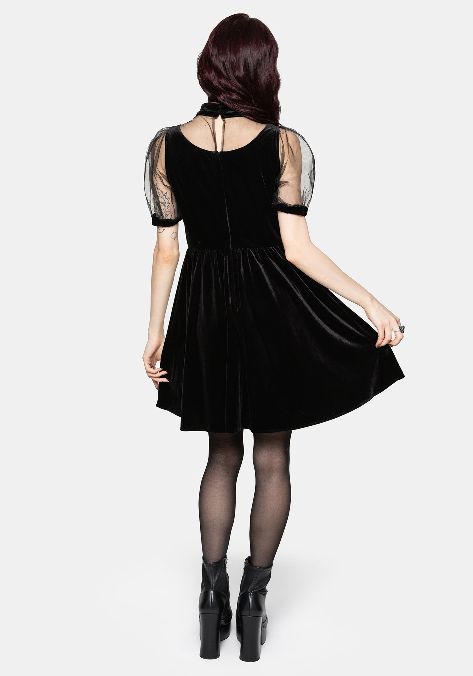 black embroidered smock dress Dream Sister Jane embroidered smock mini dress in black