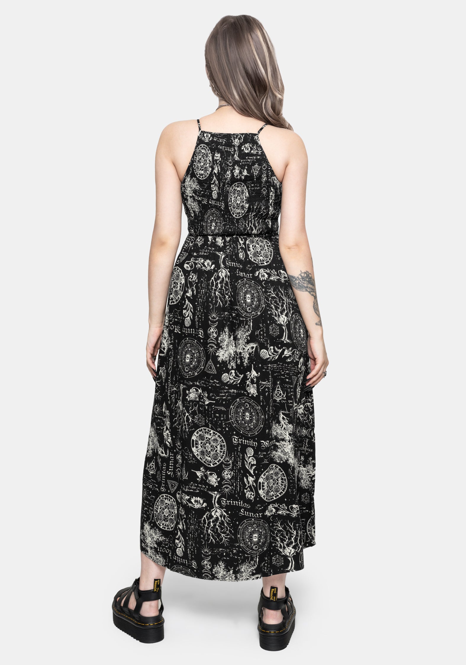 Trinity Moon Shirred Racerback Midaxi Dress