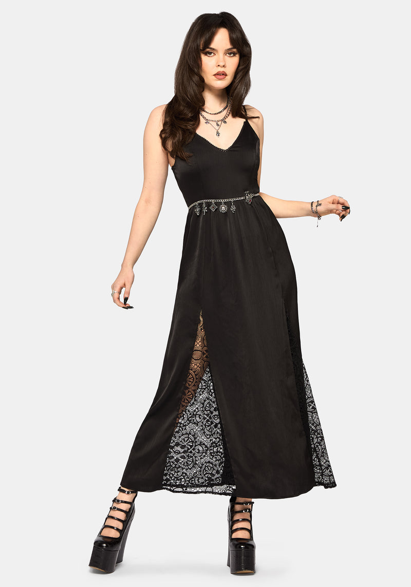fitted lace wedding dress Momyknows Ivory Lace Two Piece Set Side Slit V-Neck Cami Maxi fitted lace wedding dress Momyknows Ivory Lace Two Piece Set Side Slit V-Neck Cami Maxi