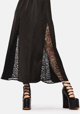 Nite Lace Godet Cami Maxi Dress
