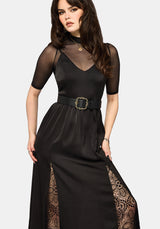 Nite Lace Godet Cami Maxi Dress