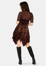 Sienna Devore Hanky Hem Cami Mini Dress