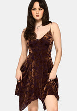 Sienna Devore Hanky Hem Cami Mini Dress