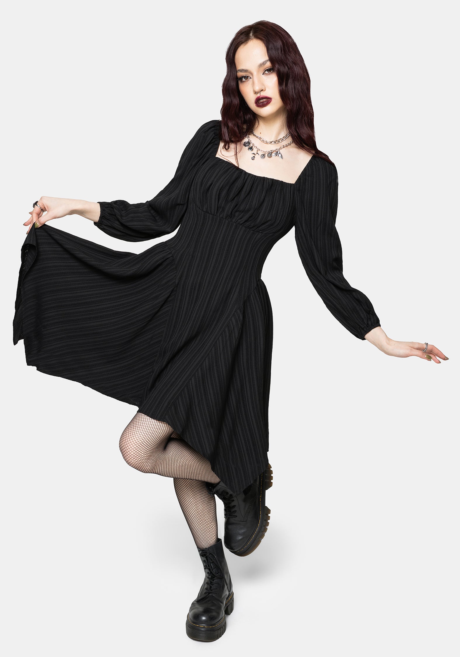 Fenella Gerafft Mini Kleid