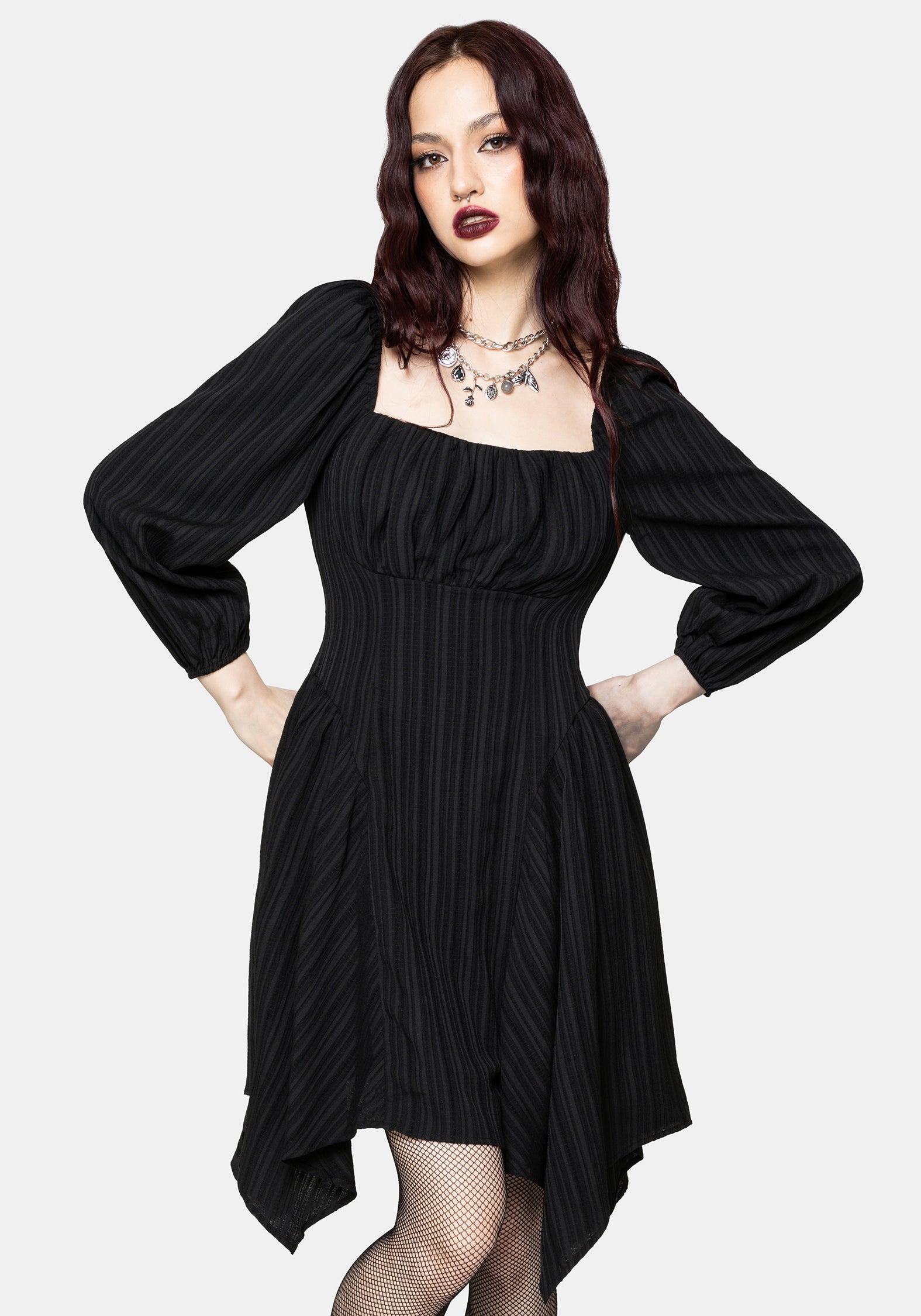 Fenella Gerafft Mini Kleid
