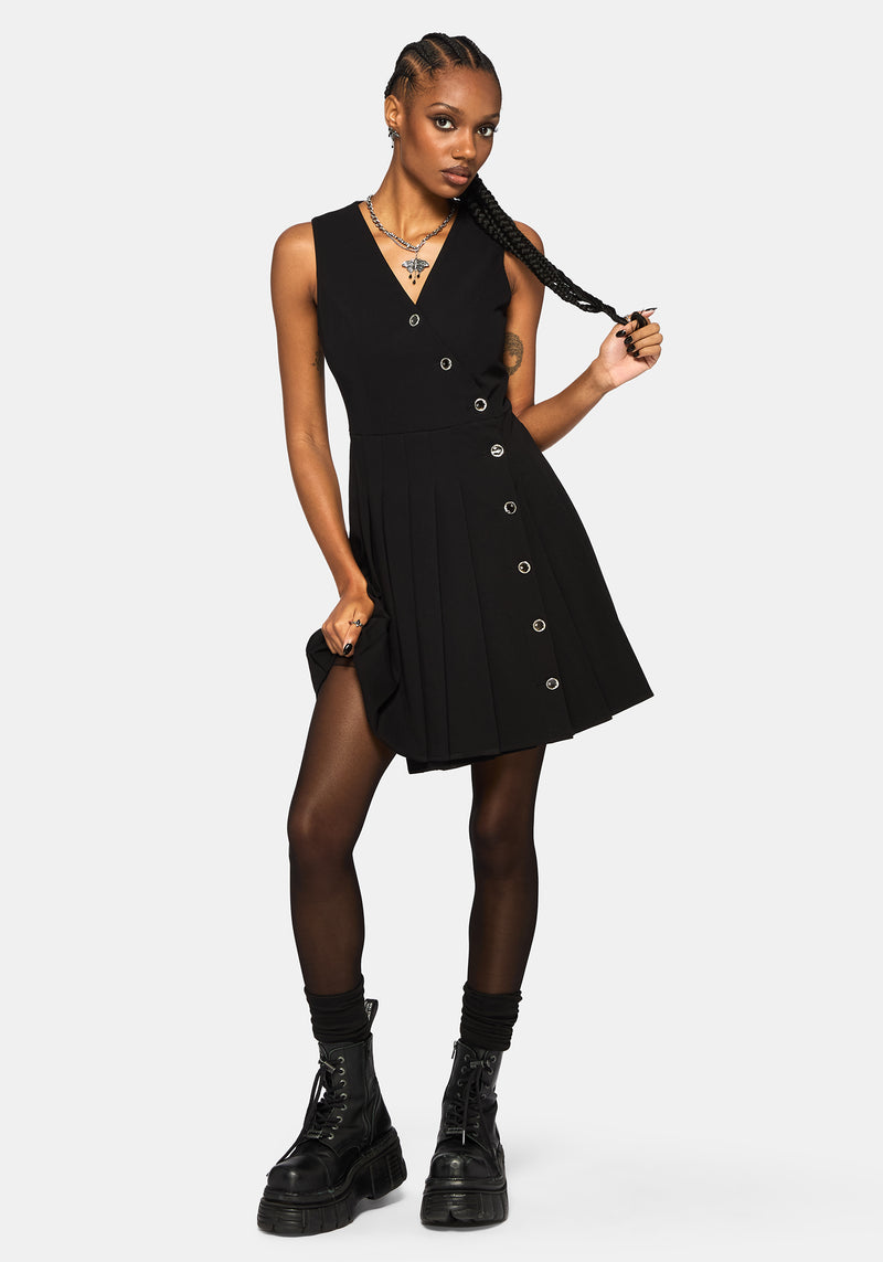 Moonage Asymmetric Sleeveless Mini Dress
