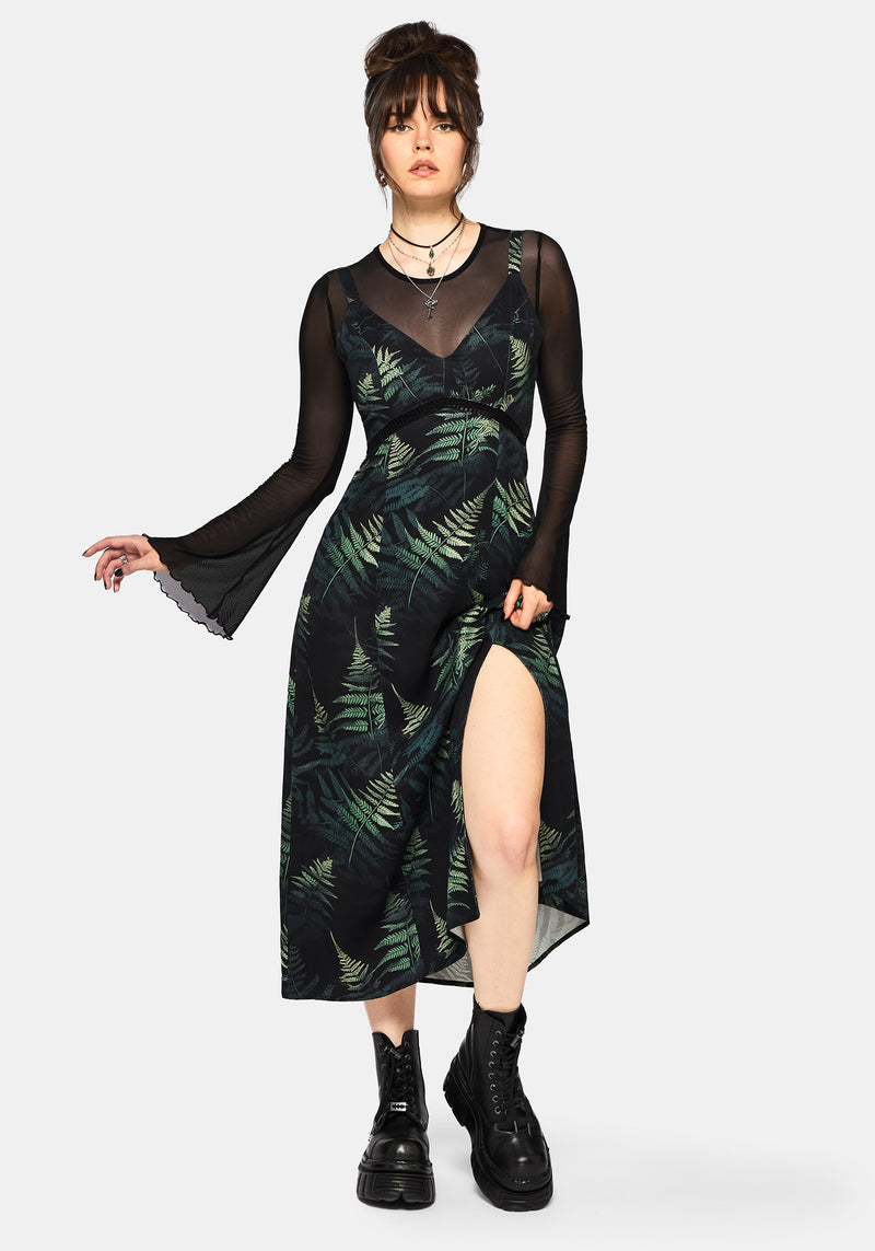 Fernery Printed Midaxi Cami Dress